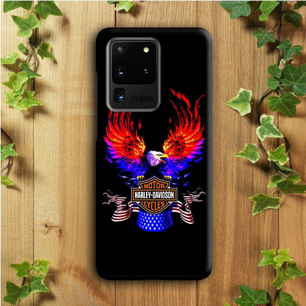 Harley Eagle Fire Samsung Galaxy S20 Ultra Case