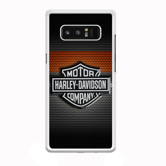 Harley Silver Motif Samsung Galaxy Note 8 Case