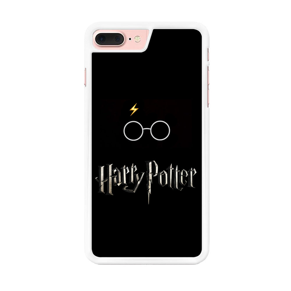 Harry Potter Glasses Symbol Black iPhone 8 Plus Case