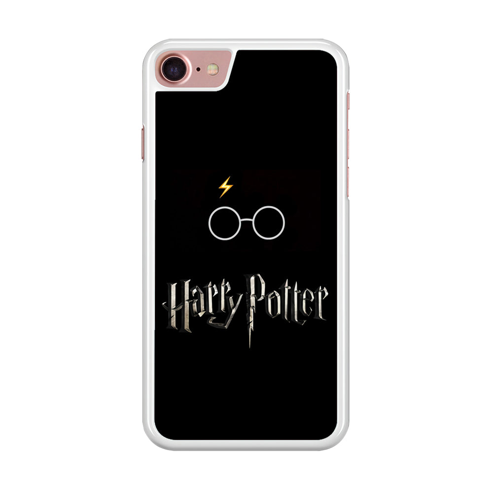 Harry Potter Glasses Symbol Black iPhone 8 Case