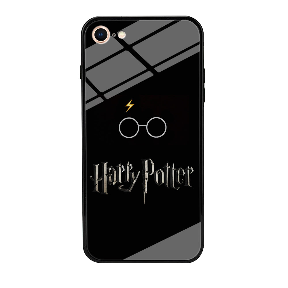 Harry Potter Glasses Symbol Black iPhone 8 Case