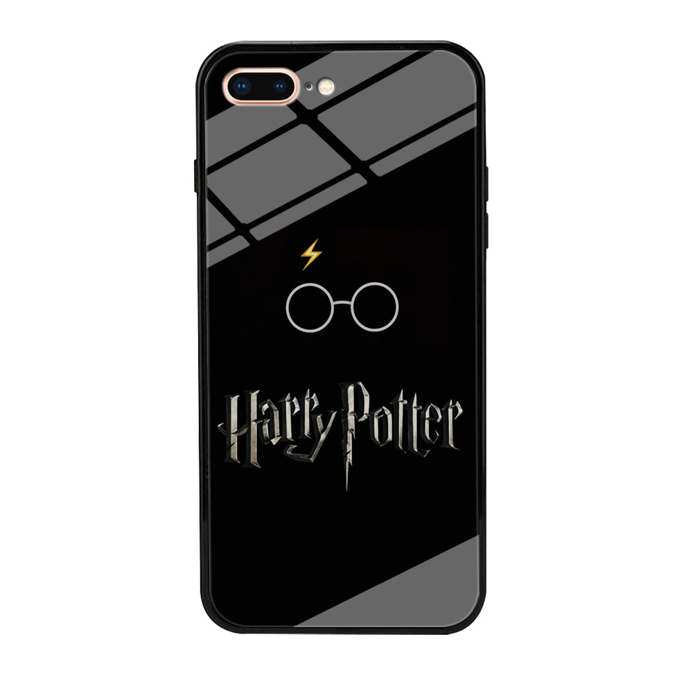 Harry Potter Glasses Symbol Black iPhone 8 Plus Case