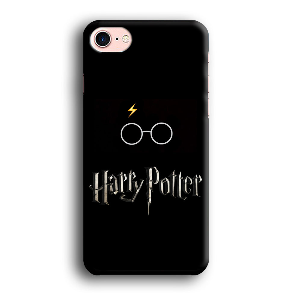 Harry Potter Glasses Symbol Black iPhone 8 Case