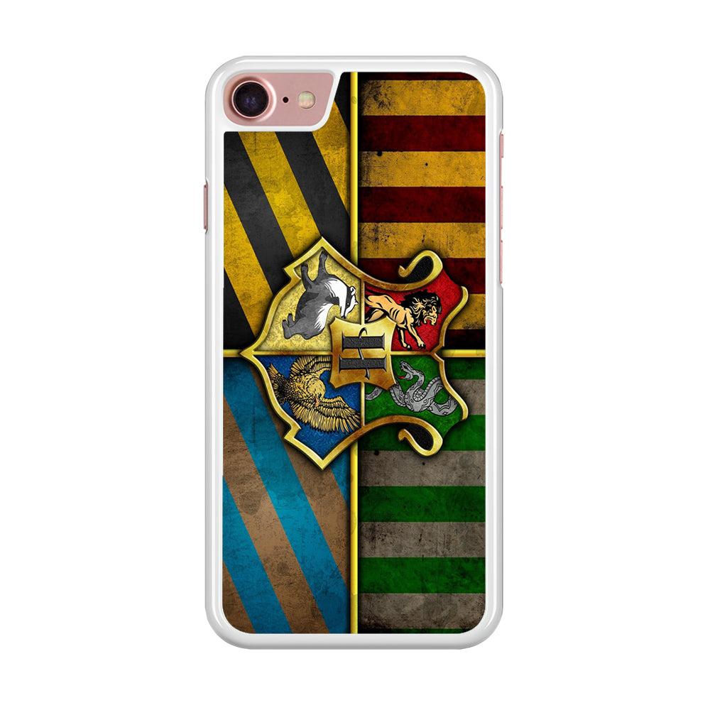 Harry Potter Hogwarts Symbol Flag iPhone 8 Case