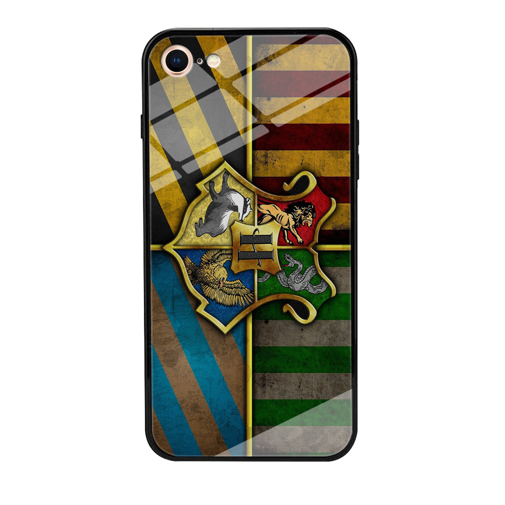 Harry Potter Hogwarts Symbol Flag iPhone 8 Case