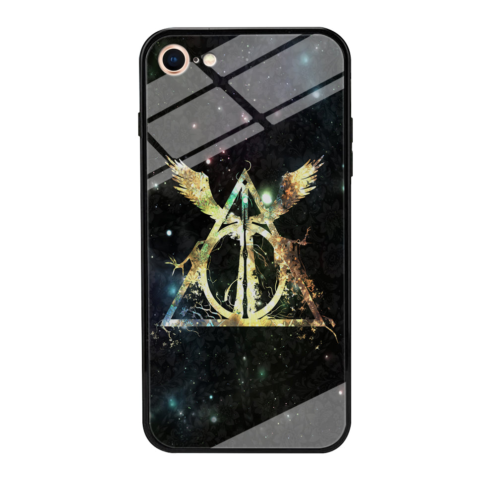 Harry Potter and The Deathly Hallows Symbol iPhone 8 Case