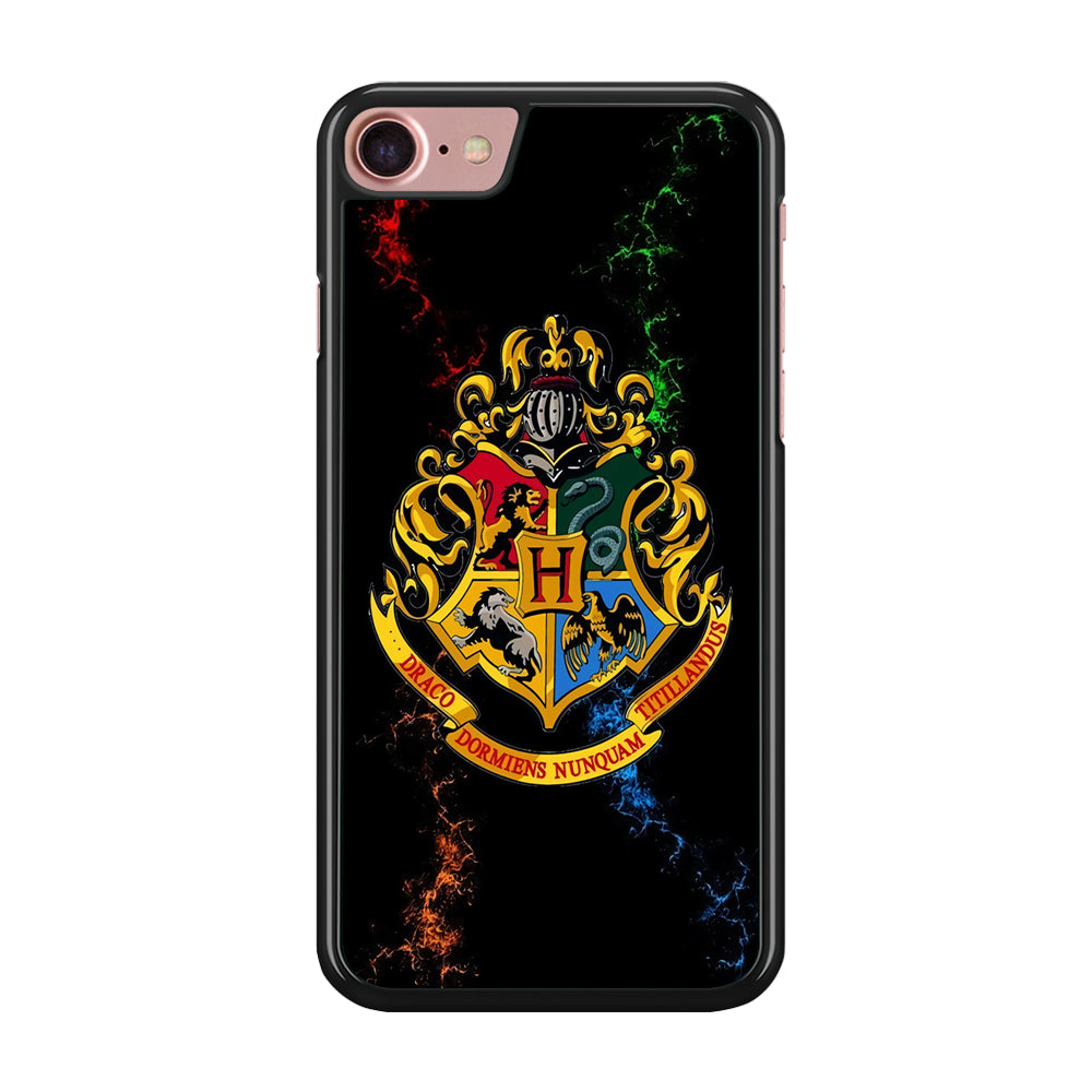 Hogwarts Symbol Black iPhone 8 Case