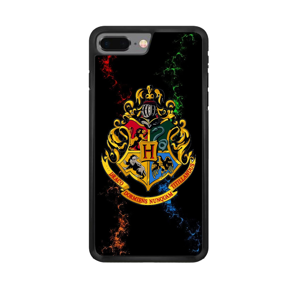 Hogwarts Symbol Black iPhone 8 Plus Case