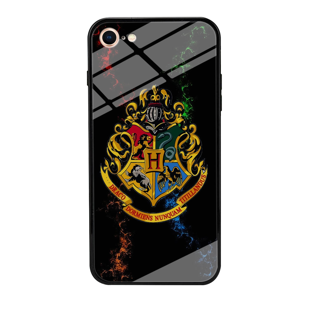 Hogwarts Symbol Black iPhone 8 Case