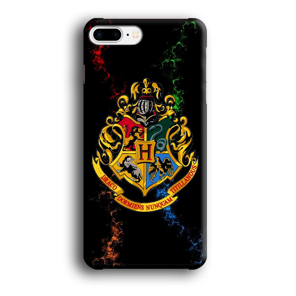 Hogwarts Symbol Black iPhone 8 Plus Case