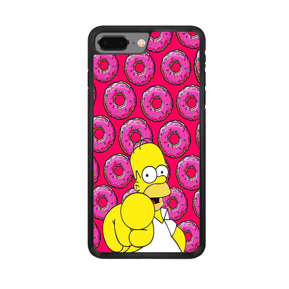 Homer Simpson Donut iPhone 8 Plus Case