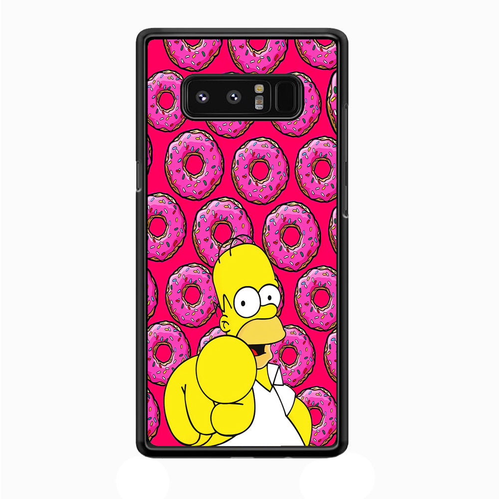 Homer Simpson Donut Samsung Galaxy Note 8 Case