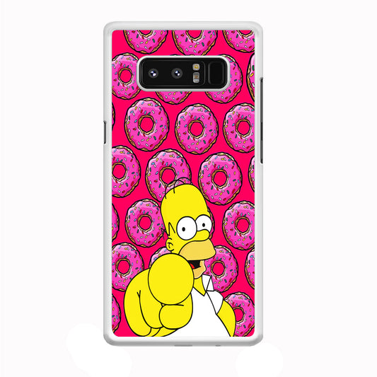 Homer Simpson Donut Samsung Galaxy Note 8 Case