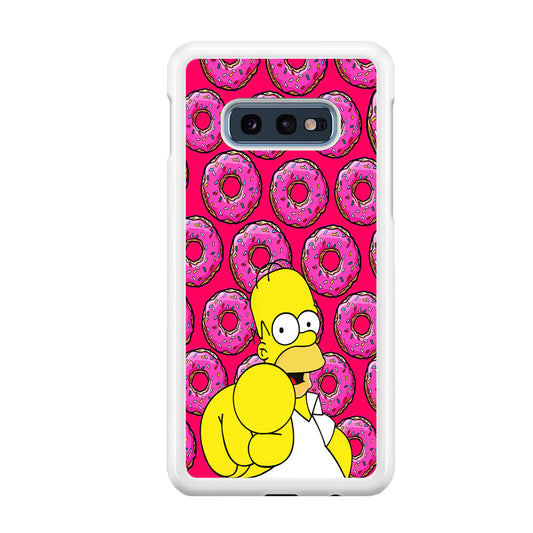 Homer Simpson Donut Samsung Galaxy S10E Case