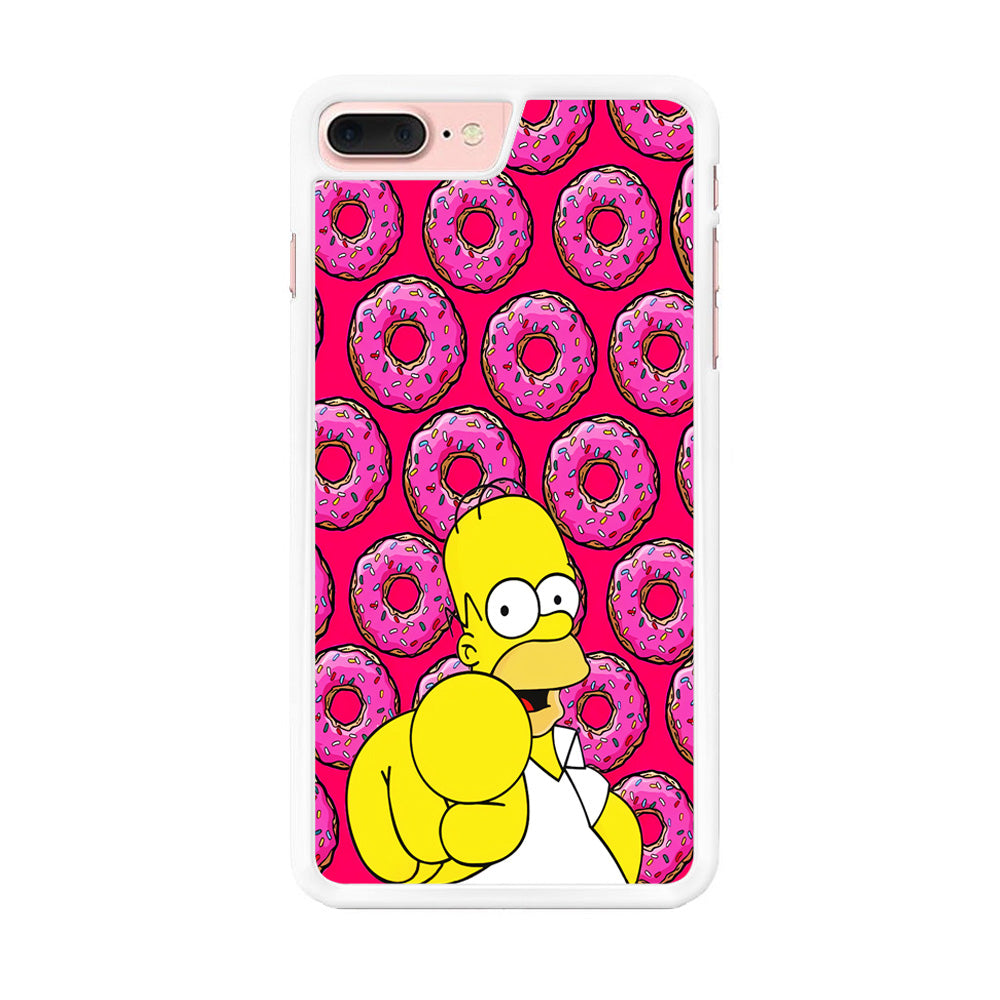 Homer Simpson Donut iPhone 8 Plus Case