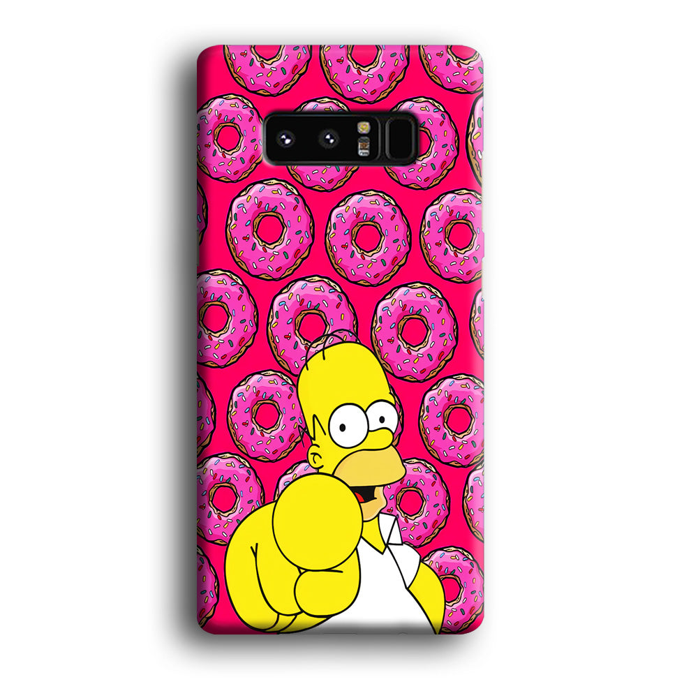 Homer Simpson Donut Samsung Galaxy Note 8 Case