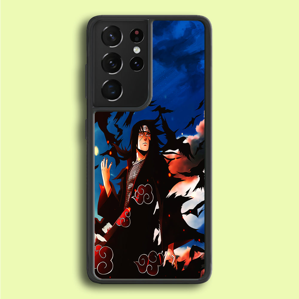 Itachi Uchiha Crow Jutsu Samsung Galaxy S21 Ultra Case