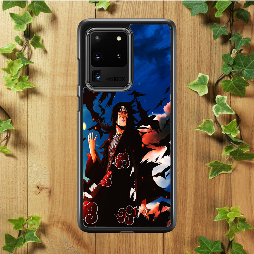 Itachi Uchiha Crow Jutsu Samsung Galaxy S20 Ultra Case