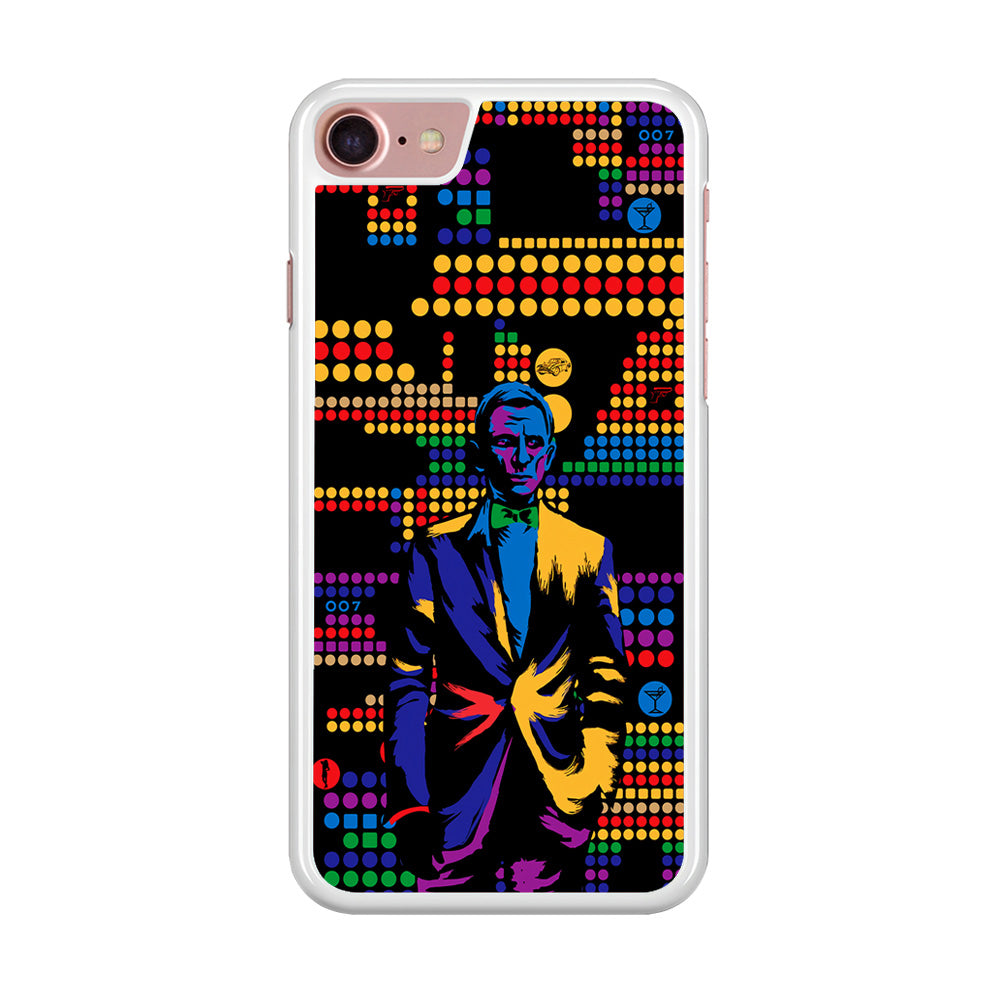 James Bond Abstract Art iPhone 8 Case