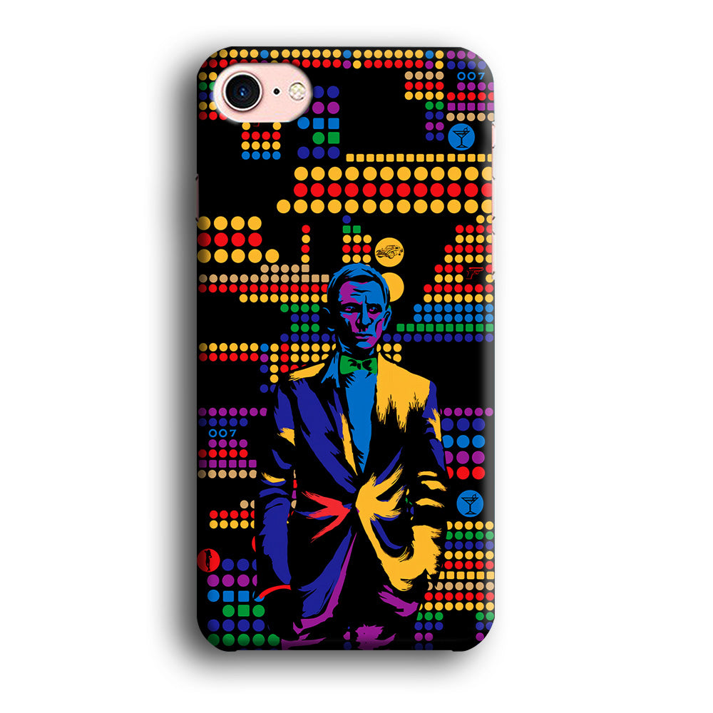 James Bond Abstract Art iPhone 8 Case