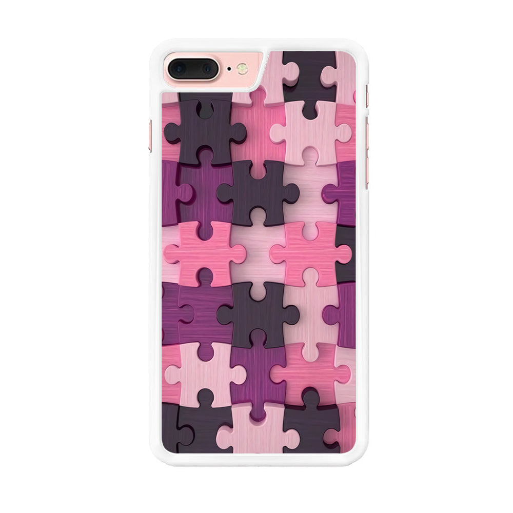 Jigsaw Puzzle Pattern iPhone 8 Plus Case