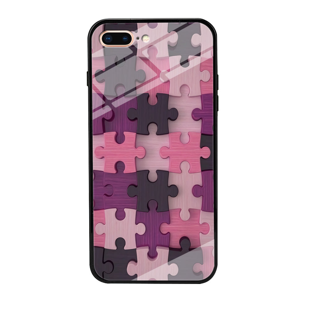 Jigsaw Puzzle Pattern iPhone 8 Plus Case