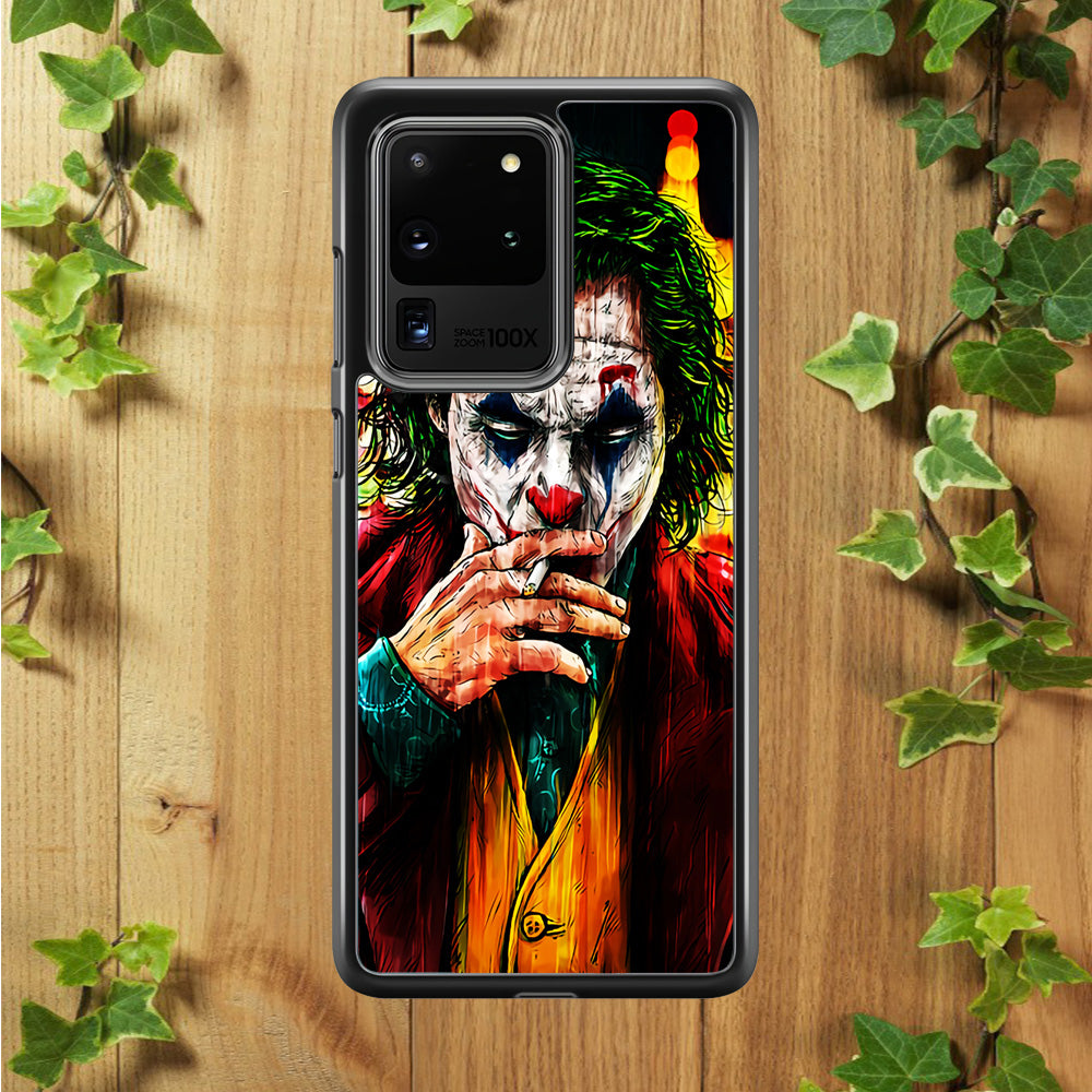 Joker Smoking Painting Samsung Galaxy S20 Ultra Case