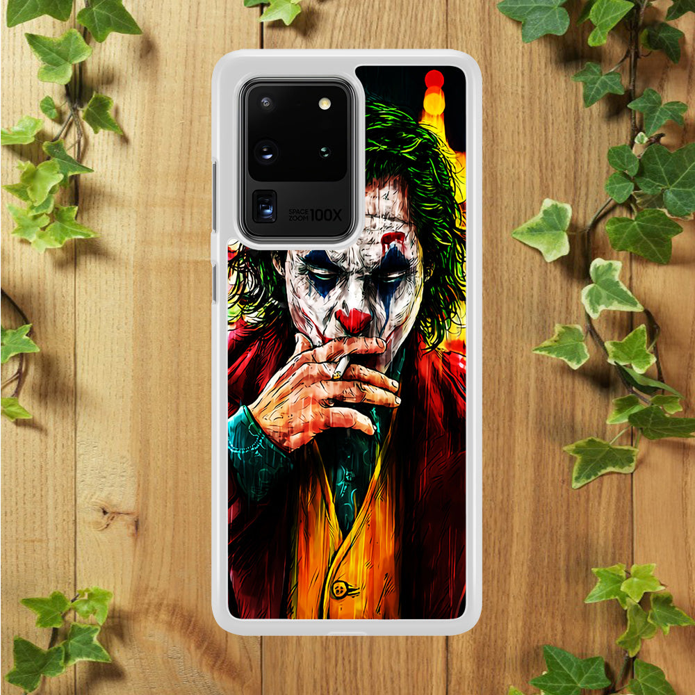 Joker Smoking Painting Samsung Galaxy S20 Ultra Case