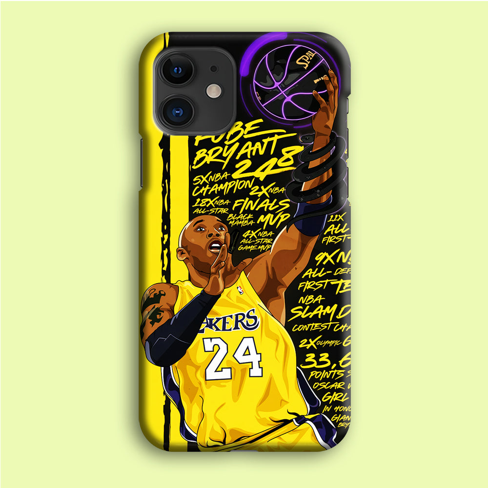 Kobe Bryant Lakers NBA iPhone 12 Case