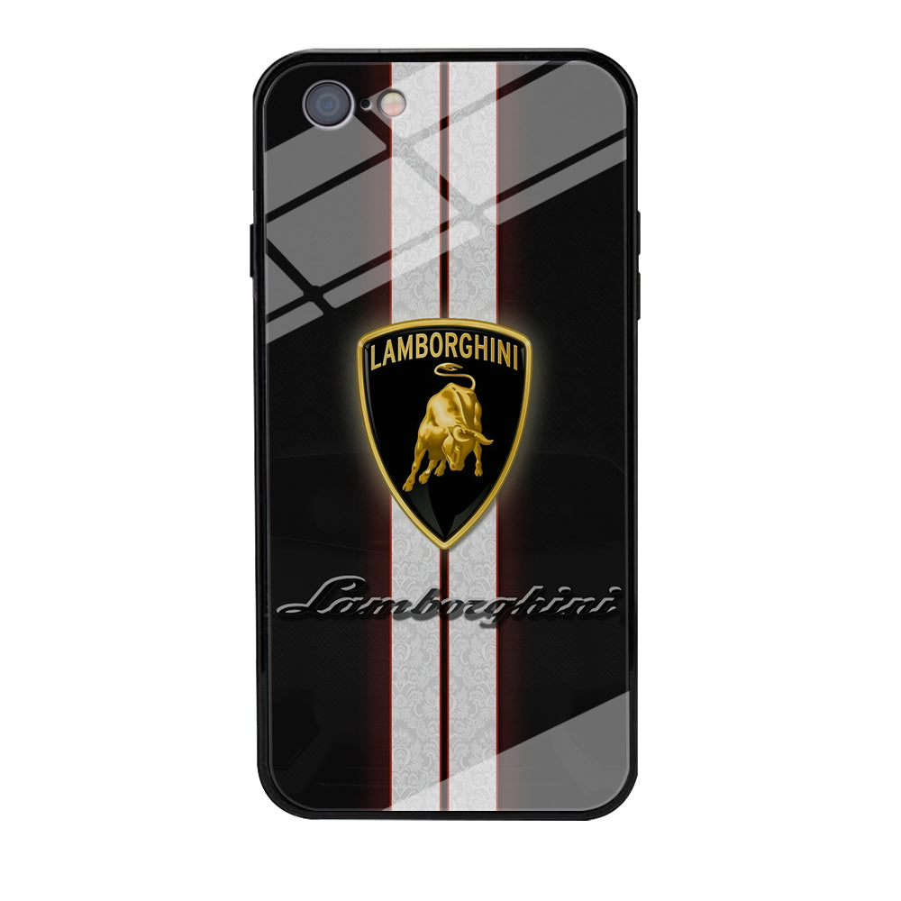 Lamborghini Logo White Stripe iPhone 6 Plus | 6s Plus Case