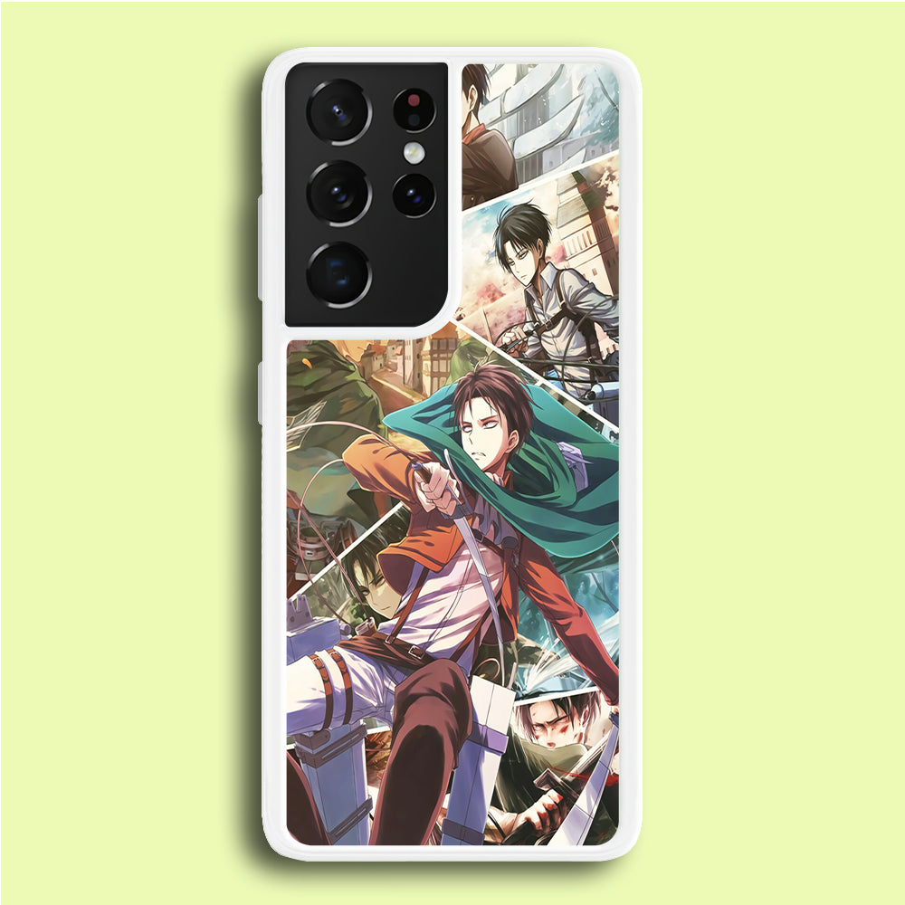 Levi Ackerman Collage Samsung Galaxy S21 Ultra Case