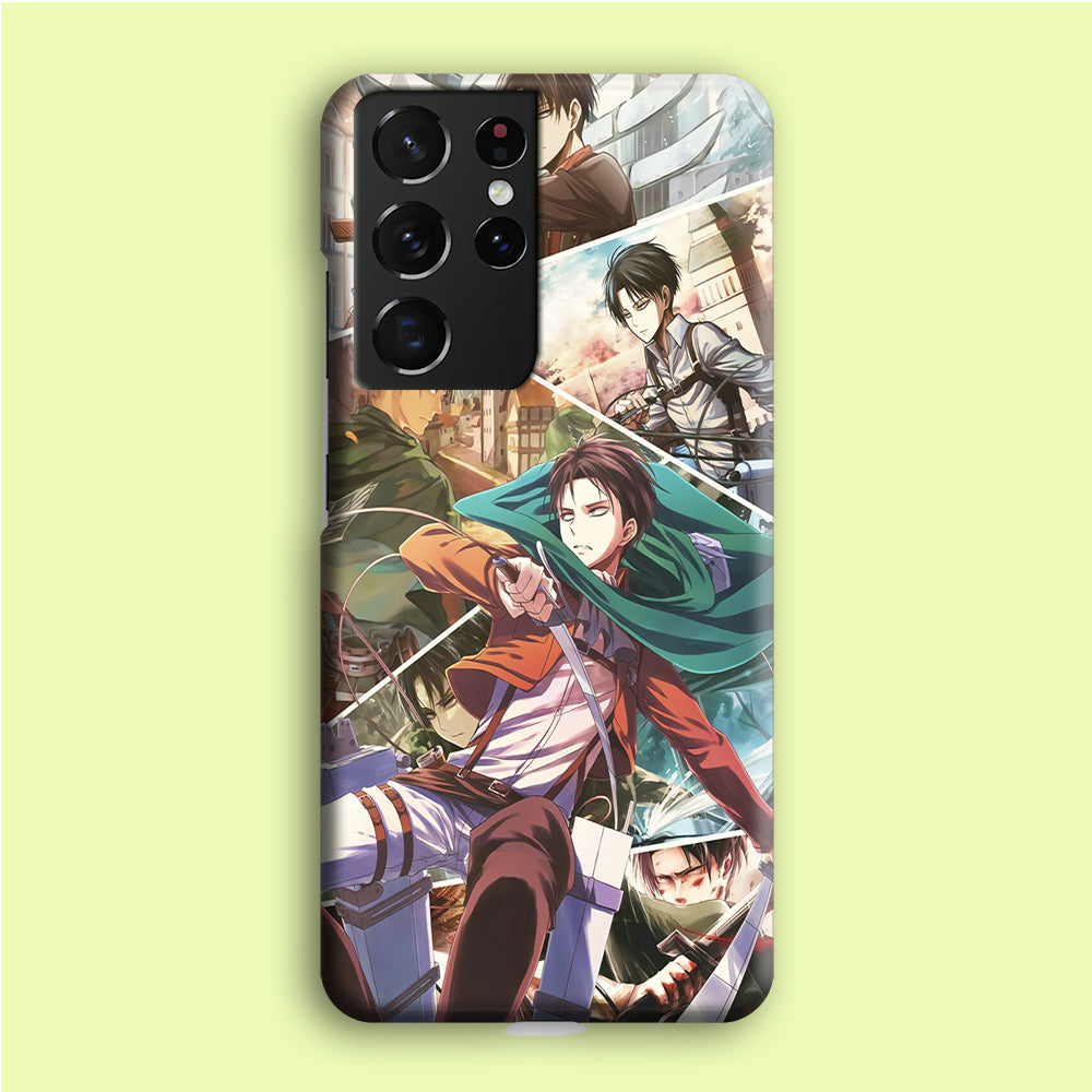 Levi Ackerman Collage Samsung Galaxy S21 Ultra Case