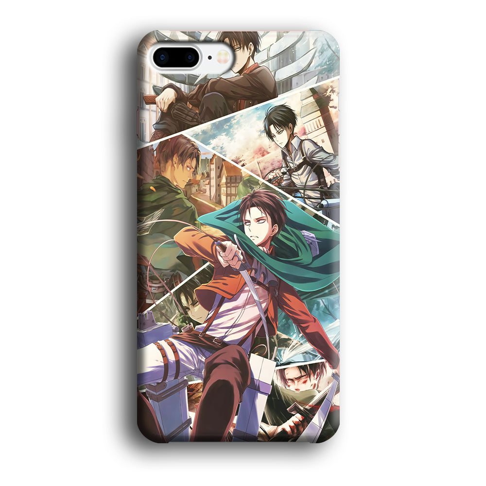 Levi Ackerman Collage iPhone 8 Plus Case