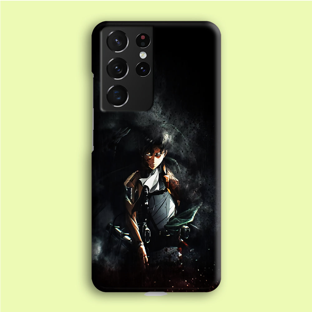 Levi Ackerman Shingeki no Kyojin Samsung Galaxy S21 Ultra Case