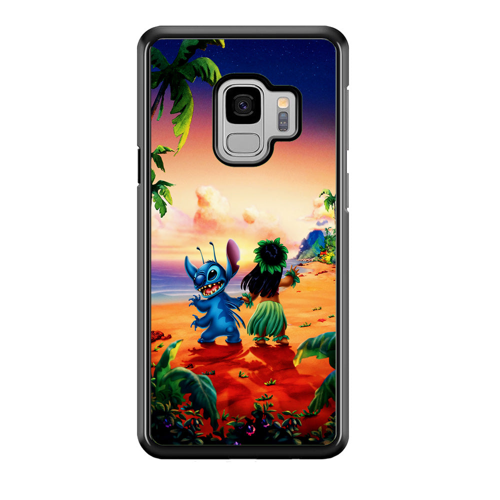 Lilo and Stitch on The Beach Samsung Galaxy S9 Case