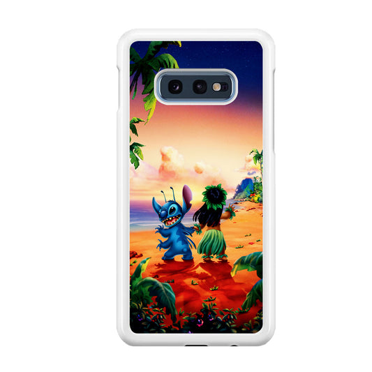 Lilo and Stitch on The Beach Samsung Galaxy S10E Case