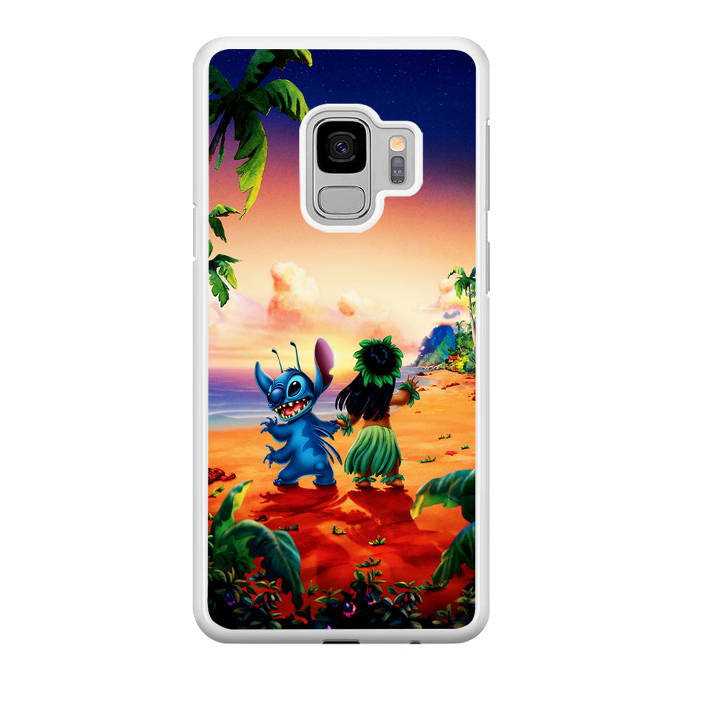 Lilo and Stitch on The Beach Samsung Galaxy S9 Case