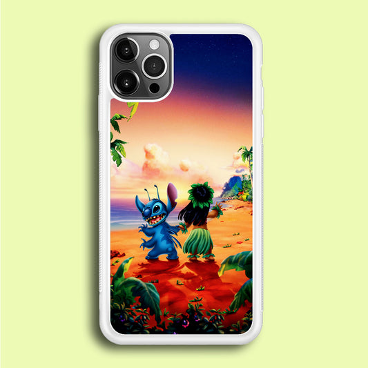 Lilo and Stitch on The Beach iPhone 12 Pro Case