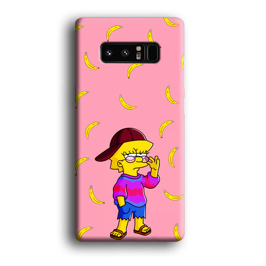 Lisa Simpson Banana Samsung Galaxy Note 8 Case