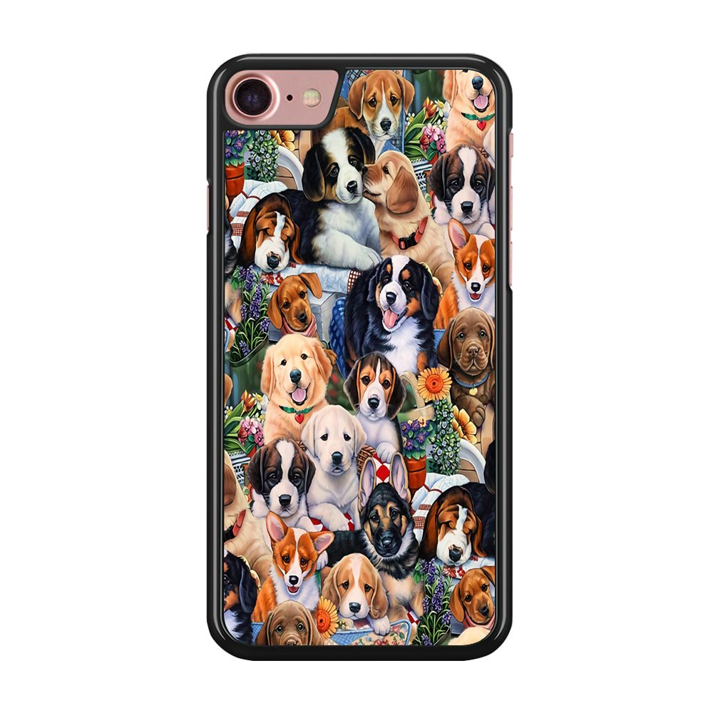 Lots of Cute Dogs iPhone 8 Case