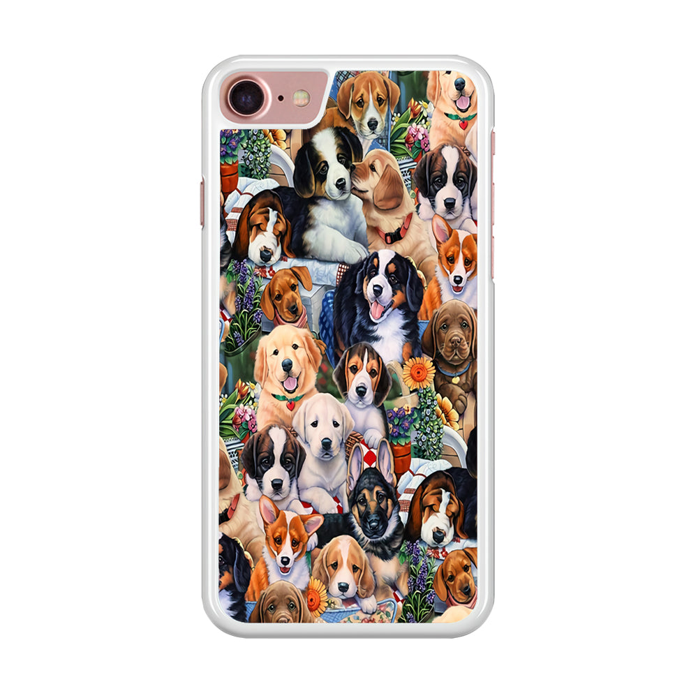 Lots of Cute Dogs iPhone 8 Case