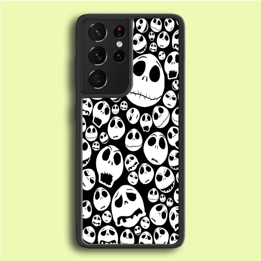 Lots of Face Doodle  Samsung Galaxy S21 Ultra Case