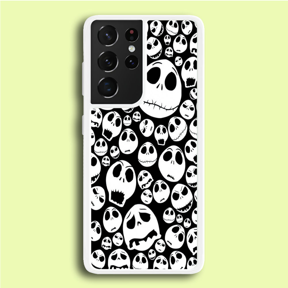 Lots of Face Doodle  Samsung Galaxy S21 Ultra Case