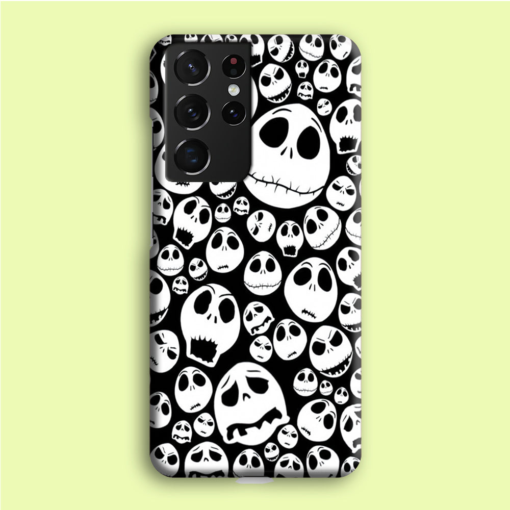 Lots of Face Doodle  Samsung Galaxy S21 Ultra Case