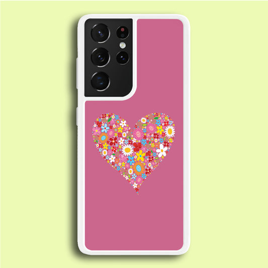 Love Flower Samsung Galaxy S21 Ultra Case