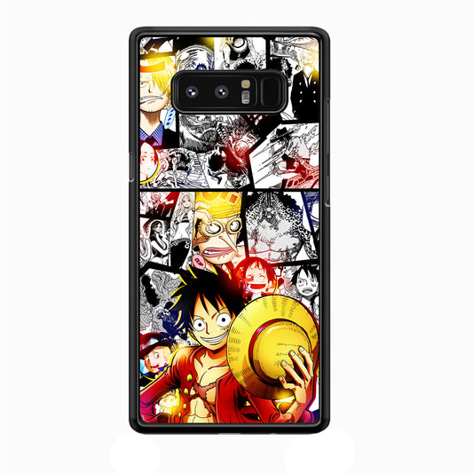 Luffy Comic Background Samsung Galaxy Note 8 Case