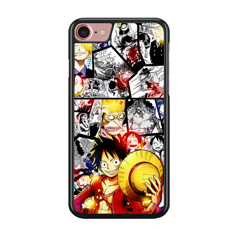 Luffy Comic Background iPhone SE 2020 Case