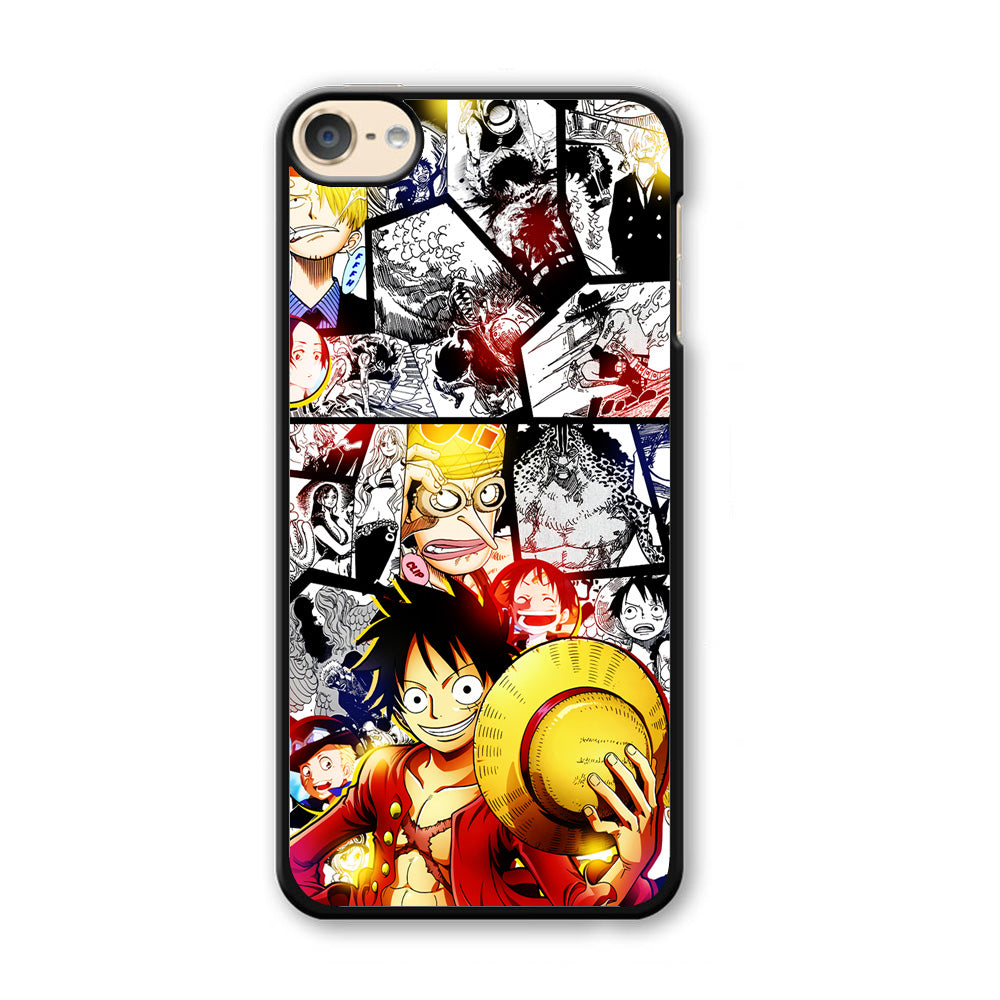 Luffy Comic Background iPod Touch 6 Case