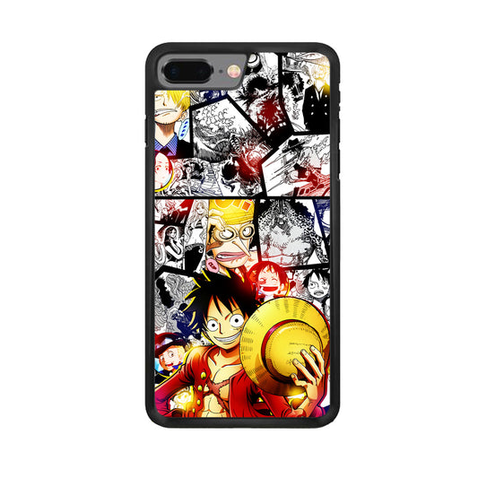 Luffy Comic Background iPhone 8 Plus Case