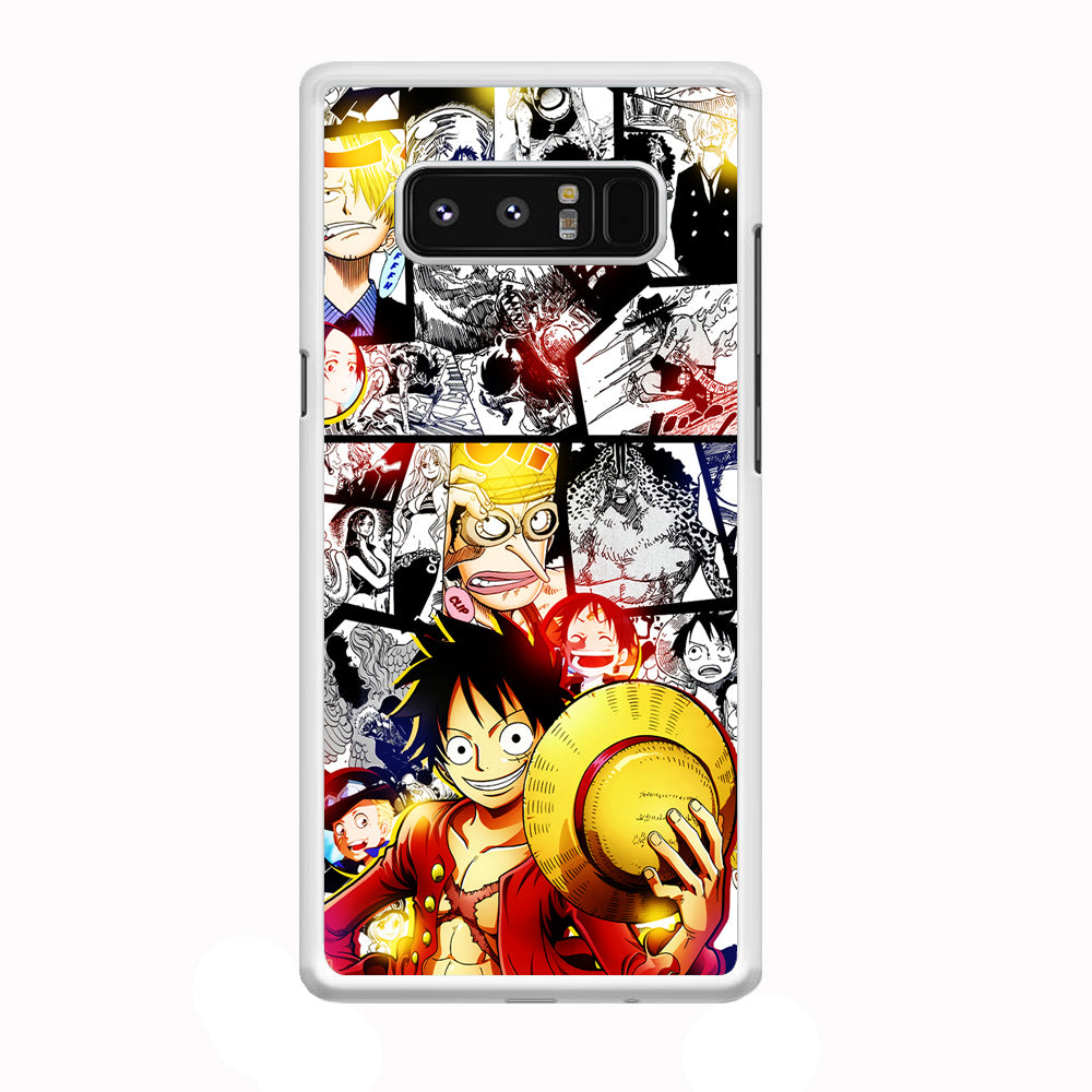 Luffy Comic Background Samsung Galaxy Note 8 Case